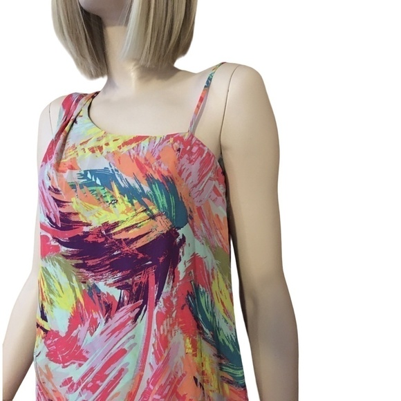 𝅺BCBG MaxAzria Alyssa Dress Draped One Shoulder Shift - Picture 6 of 13